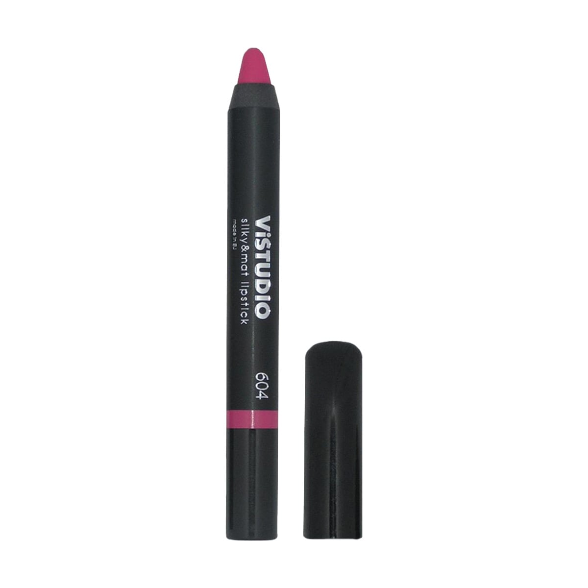 Уцінка! Матова помада-олівець для губ ViSTUDIO Silky&amp;Mat Lipstick 604 Fuchsia, 12 г